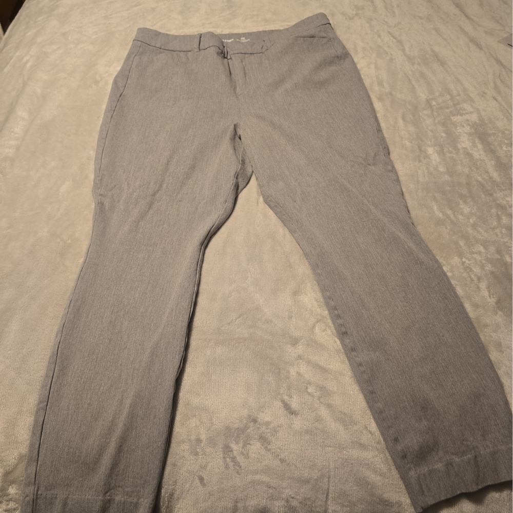 Old Navy Grey Preppy Chic High Rise Women's Regular Pixie Pants Size 14